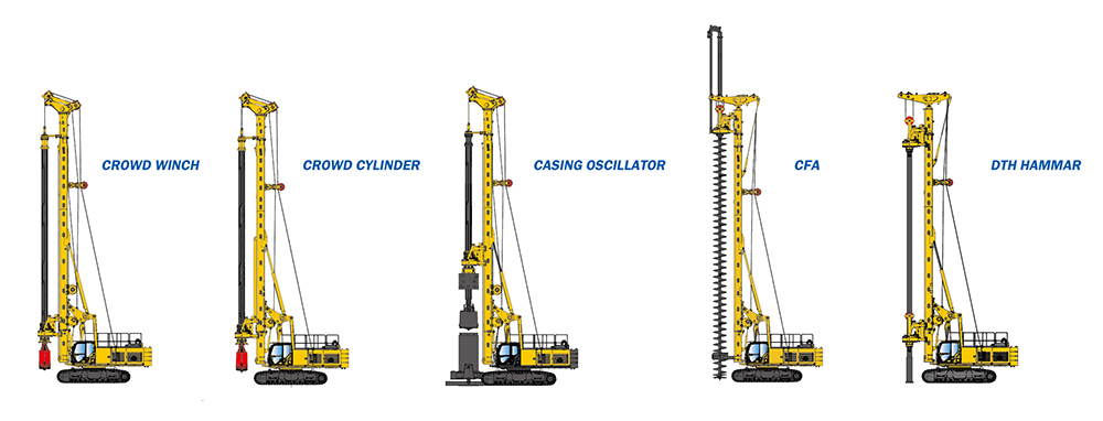 XCMG Official Multi-function Rotary Drilling Rig XR240E (Euro Stage IV) for sale